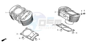 VT750C2 drawing CYLINDER