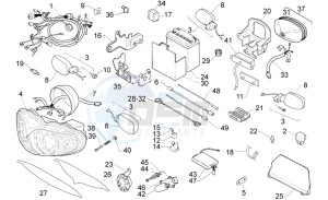 RS 125 (eng. 122cc) drawing Electrical system