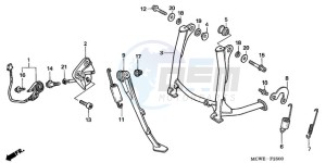 VFR800A9 UK - (E / ABS MME) drawing STAND