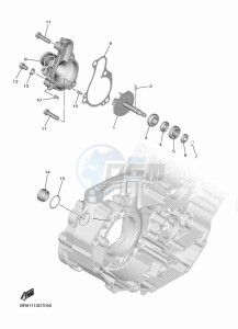 YZ450F (BR96) drawing WATER PUMP