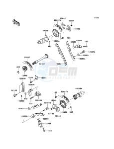 BRUTE FORCE 750 4x4i EPS KVF750GEF EU drawing Camshaft(s)/Tensioner