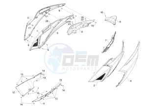 SRV 850 4t 8v e3 drawing Side cover - Spoiler