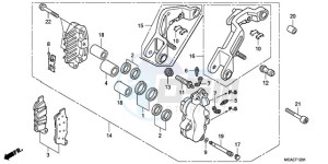 GL1800A SI - (SI) drawing L. FRONT BRAKE CALIPER