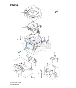 VZ800K9 drawing SPEEDOMETER (MODEL K9)