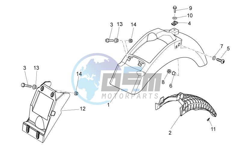 Rear body I- Mudguard