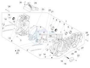 Medley 125 4T ie ABS E4 (EMEA) drawing Crankcase