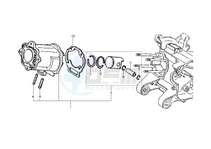 Hexagon 125-150 drawing Cylinder - Piston