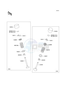 ZX 1400 A [NINJA ZX-14] (A6F-A7FA) A7FA drawing VALVE-- S- -