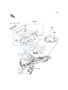 Z800_ABS ZR800DEF UF (UK FA) XX (EU ME A(FRICA) drawing Seat