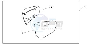 VT1100C2 drawing CHROME SIDE COVERS