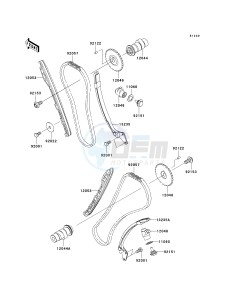 VN 900 C [VULCAN 900 CUSTOM] (7F-9FA) C9F drawing CAMSHAFT-- S- -_TENSIONER