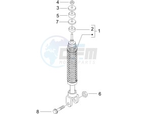 NRG 50 power DD drawing Rear suspension - Shock absorbers