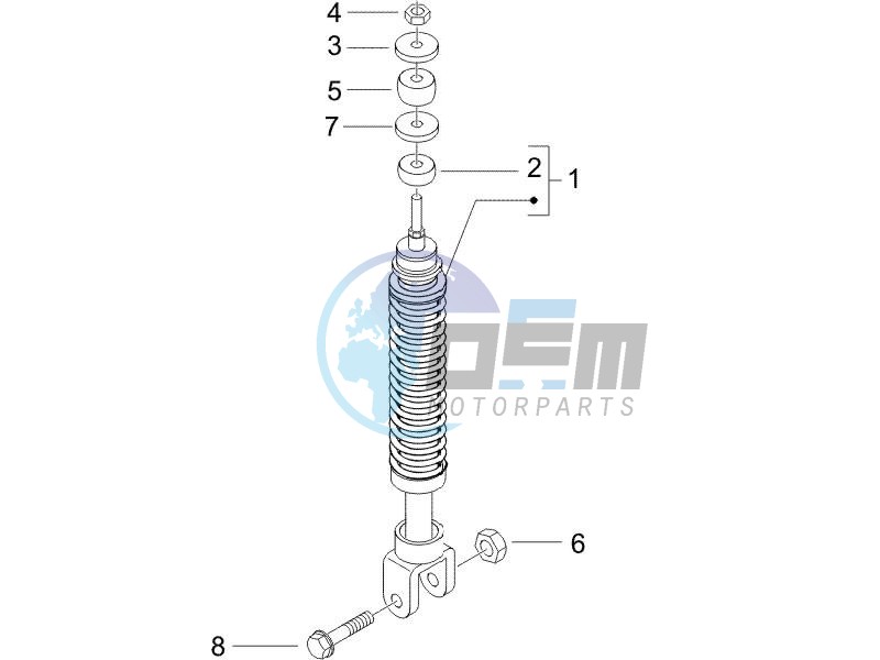 Rear suspension - Shock absorbers