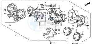 CB13009 Australia - (U / MME TWO) drawing METER (CB1300/CB1300A)