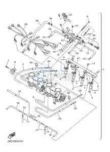 XJ6S ABS 600 DIVERSION (S-TYPE, ABS) (36D5) drawing INTAKE 2