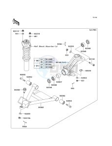 KAF 620 J [MULE 3010 TRANS4X4] (J6J-J8F) J6F drawing FRONT SUSPENSION-- J6F_J7F- -