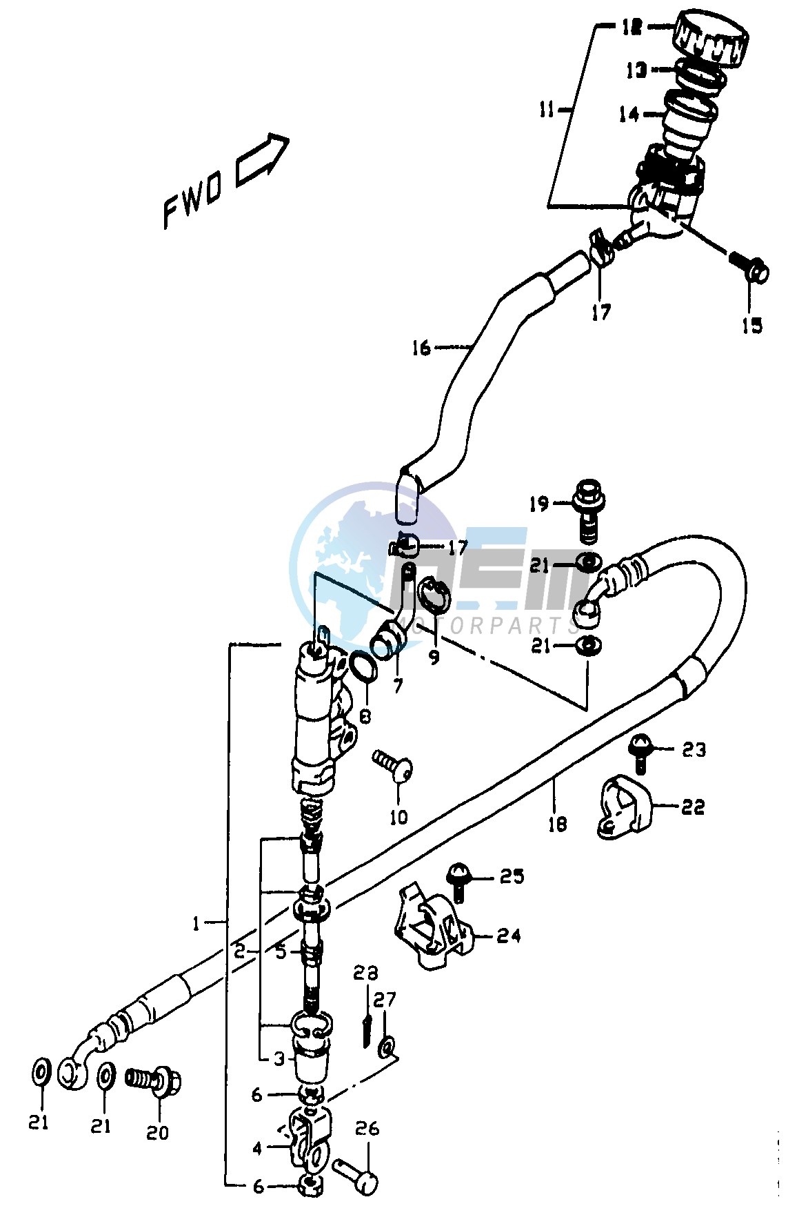 REAR MASTER CYLINDER