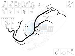 Sprint iGET 125 4T 3V ABS (EMEA) drawing Main cable harness