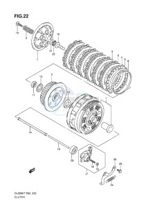 DL650 ABS V-STROM EU-UK drawing CLUTCH