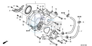 NSA700A9 France - (F / CMF MME) drawing LEFT CRANKCASE COVER/WATE R PUMP