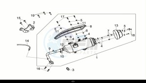 CRUISYM a 125i ABS (LV12W2-EU) (E5) (M1) drawing EXH. MUFFLER