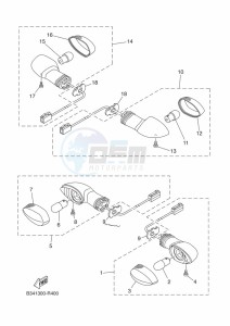 XSR700 MTM690-U (BJW1) drawing FLASHER LIGHT