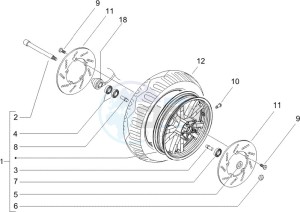 Beverly 500 (USA) USA drawing Front wheel