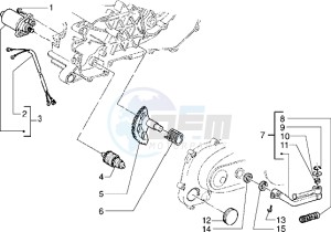 Sfera RST 80 drawing Starting motor-starter lever