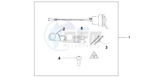 XL650V TRANSALP drawing 12V SOCKET KIT