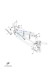 DT125 (3TTR) drawing HANDLE SWITCH & LEVER