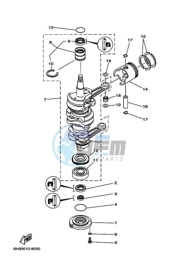 CRANKSHAFT--PISTON