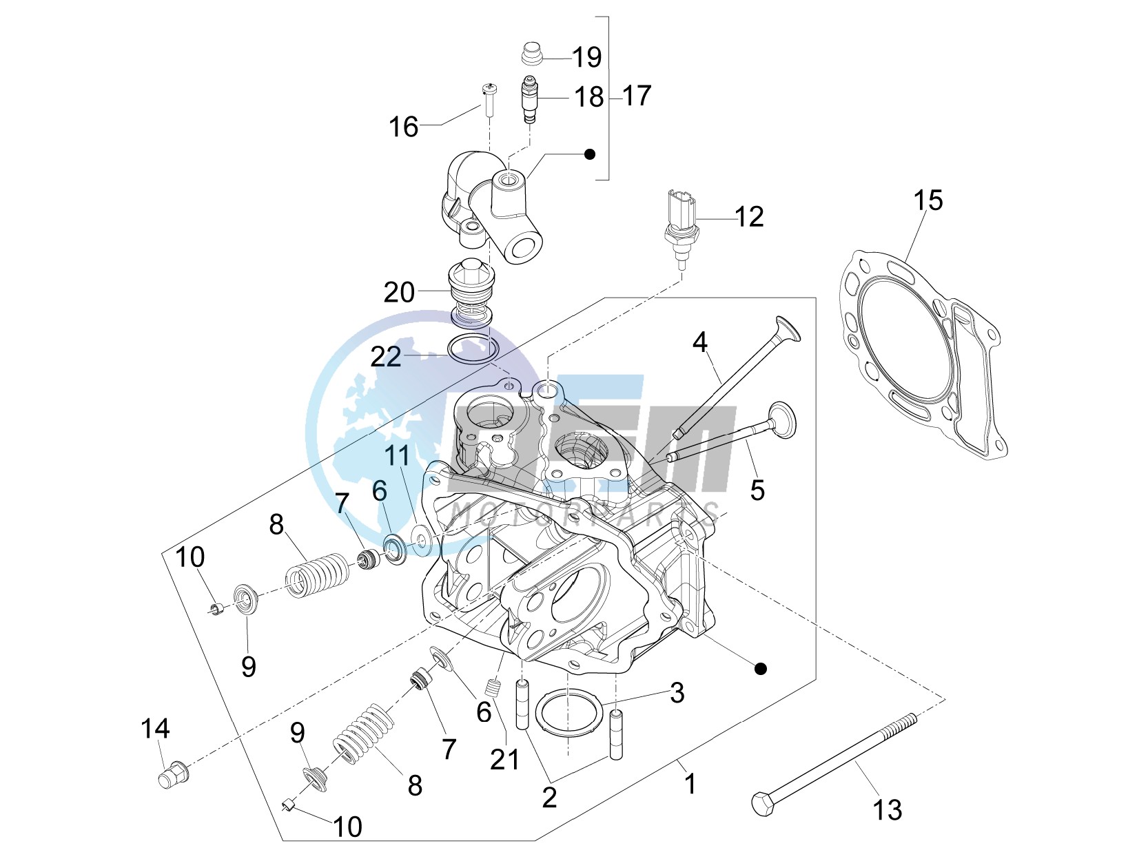 Cilinder head unit - Valve