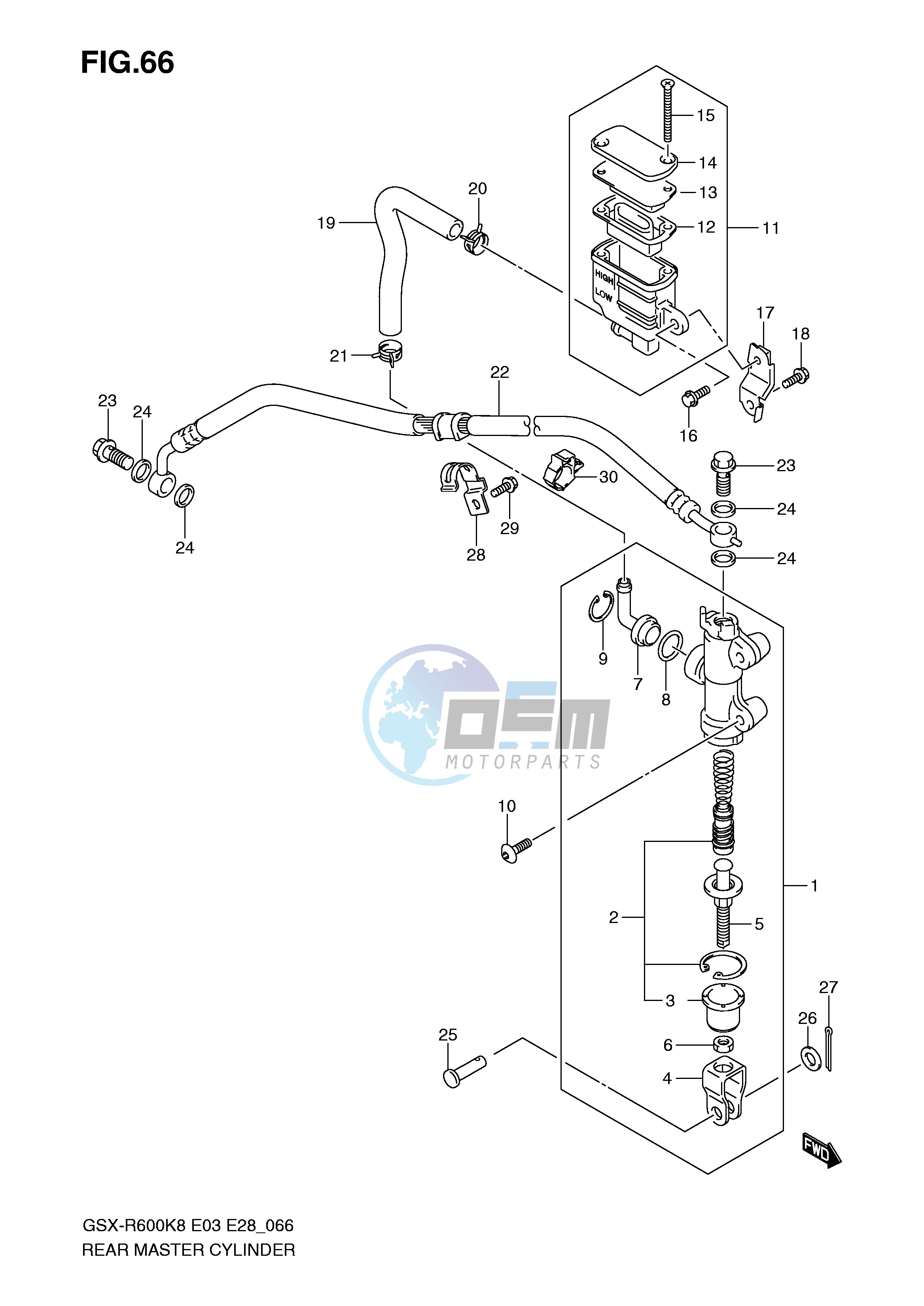 REAR MASTER CYLINDER