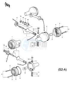 S2 A [MACH II] (-A) 350 [MACH II] drawing TURN SIGNALS -- S2-A- -