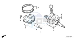 CRF150RC drawing CRANKSHAFT/ PI STON