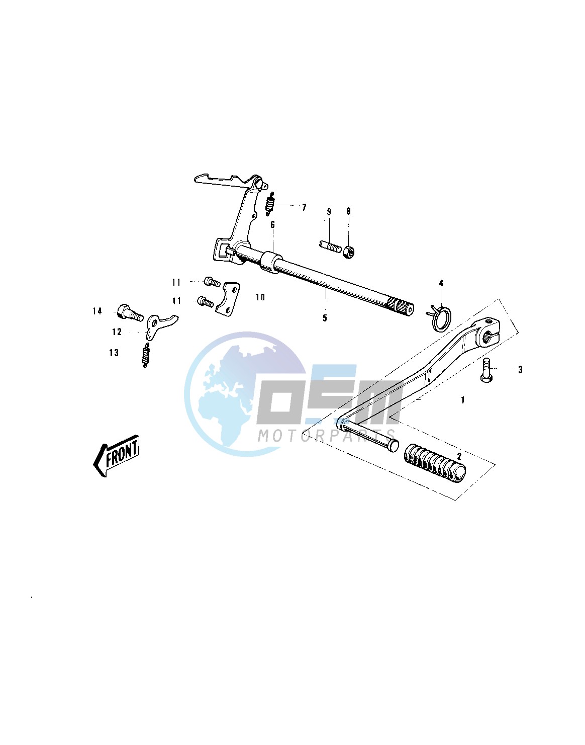 GEAR CHANGE MECHANISM -- 73-75 MC1_MC1-A_MC1-B- -