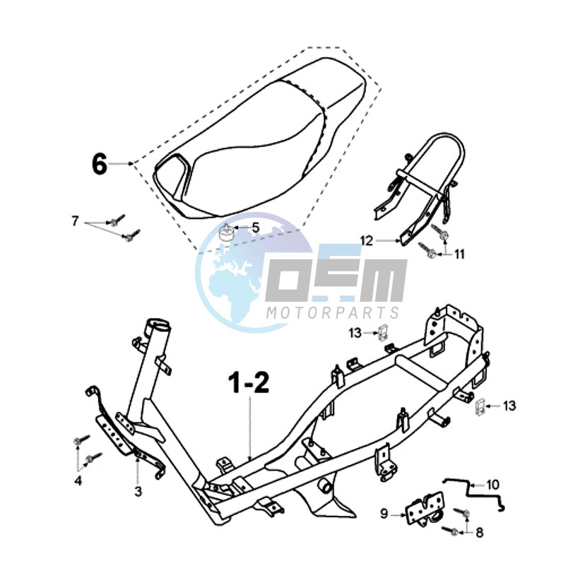 FRAME AND SADDLE