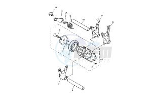 TT RE 600 drawing SHIFT CAM-FORK