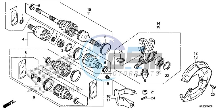 FRONT KNUCKLE/FRONT DRIVE SHAFT