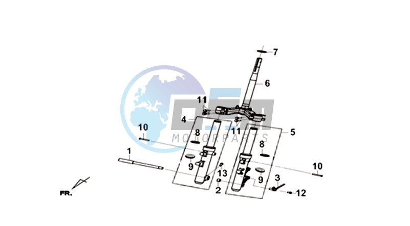 STEERING STEM - R-L CUSHION