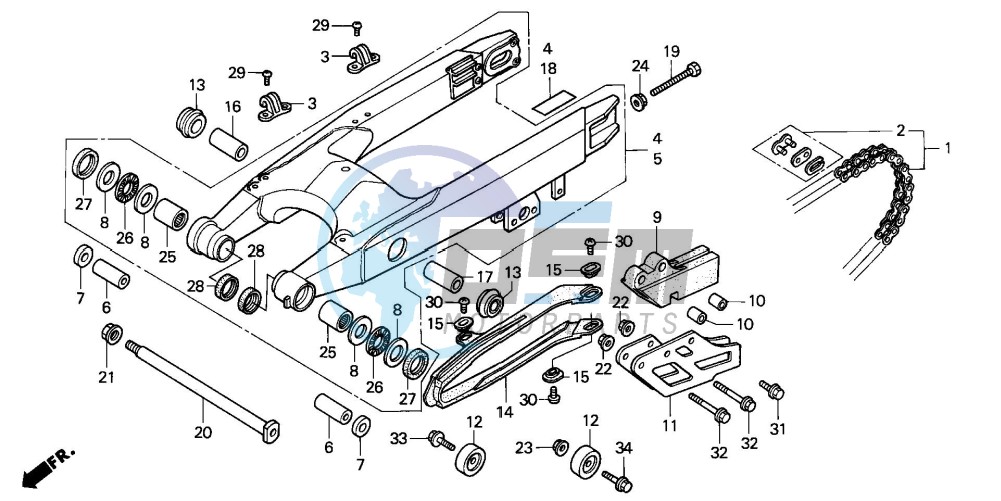 SWINGARM/DRIVE CHAIN