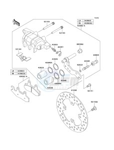 KVF 650 F [BRUTE FORCE 650 4X4I] (F6F-F9F ) F7F drawing FRONT BRAKE