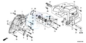 VFR1200XLE CrossTourer - VFR1200X 2ED - (2ED) drawing A.C. GENERATOR COVER