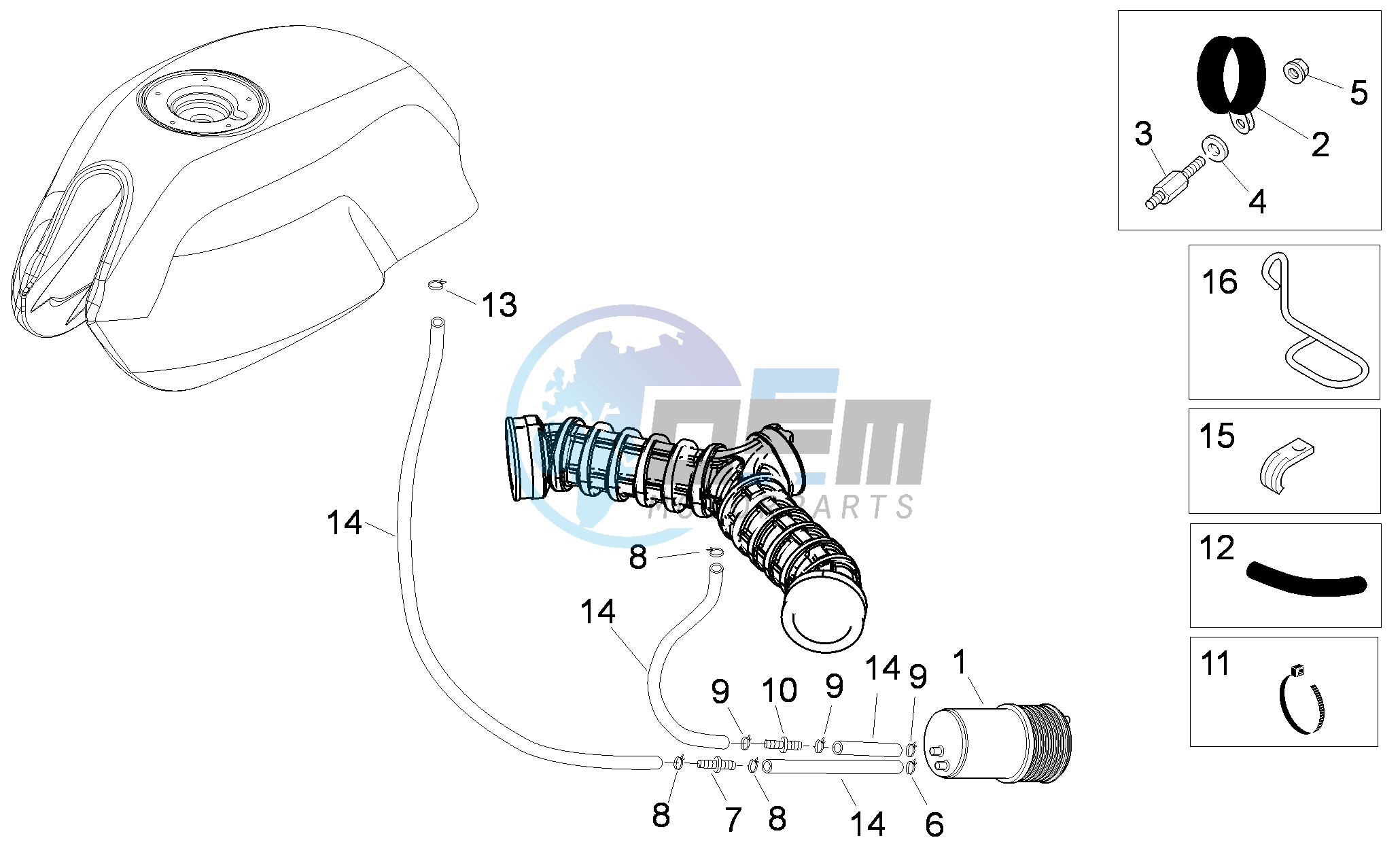 Fuel vapour recover system