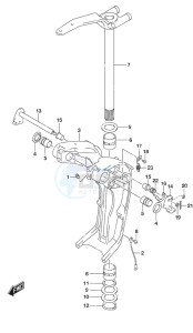 DF 300AP drawing Swivel Bracket w/Transom (X or XX)