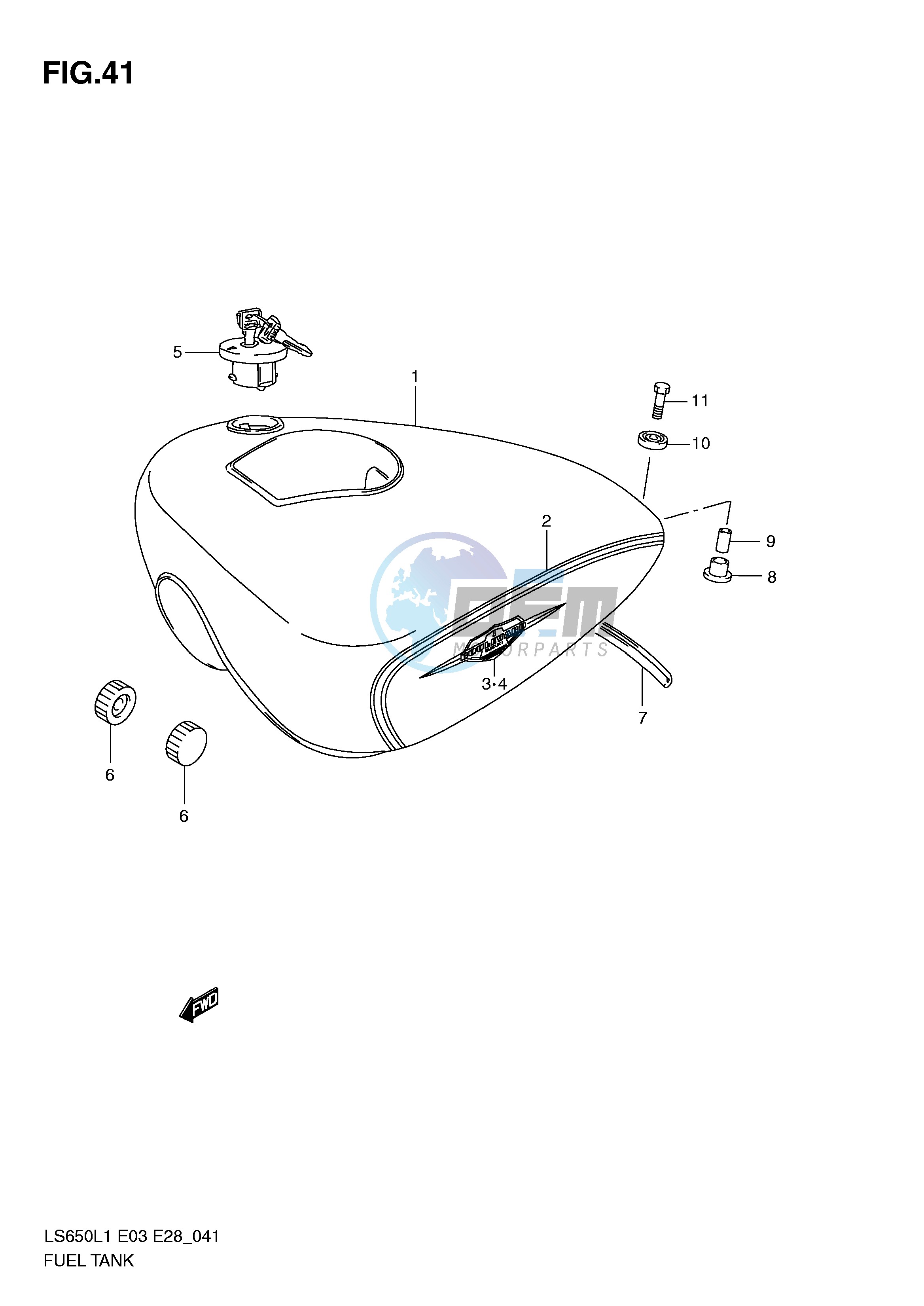 FUEL TANK (LS650L1 E33)