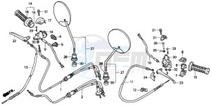 SK50M drawing HANDLE LEVER/SWITCH/CABLE (1)