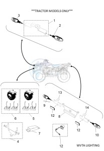 YFM700FWB KODIAK 700 (B6KA) drawing WVTA LIGHTING