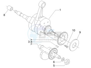 X9 500 Evolution 2006-2007 (USA) drawing Crankshaft