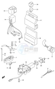 DF 175 drawing PTT Switch/Engine Control Unit (Model: TG/ZG)